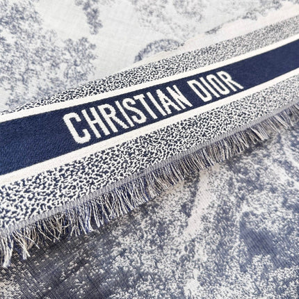 DIOR SCARF 140 CM IN SILK MIX WOOL 733928