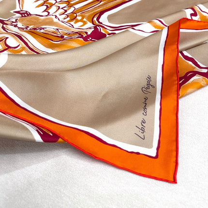 HERMES 25S SCARF 90 IN SILK TWILL 733935