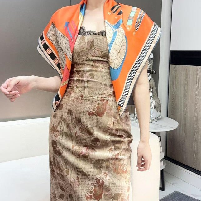 HERMES 25S SCARF 90 IN SILK 735838