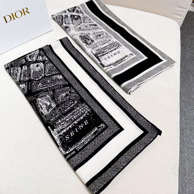 DIOR SCARF 110 CM IN SILK 730651