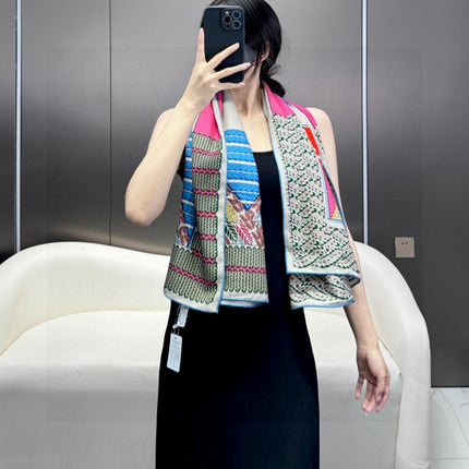 HERMES 25S SCARF 140 IN SILK 727341