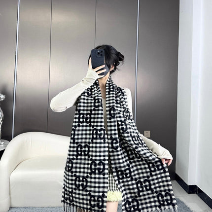 GUCCI 25S SCARF 220 IN CASHMERE 732134