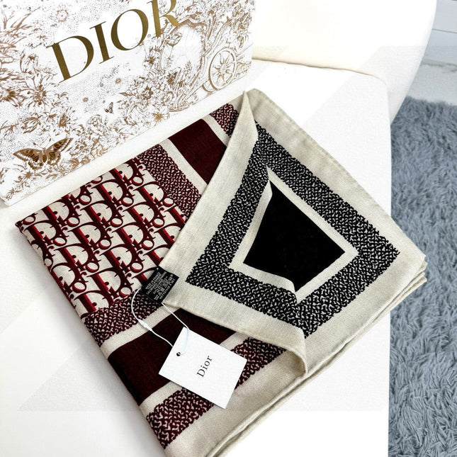 DIOR SCARF 140 CM IN CASHMERE-SILK BLEND 699255