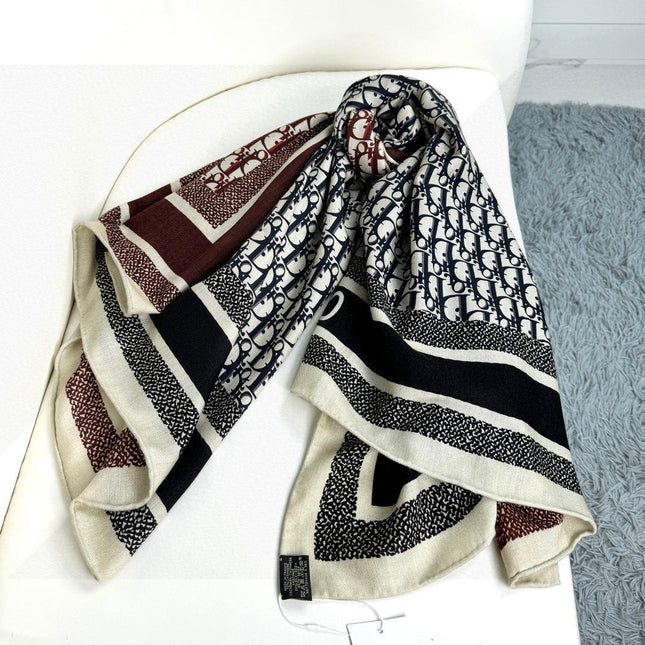DIOR SCARF 140 CM IN CASHMERE-SILK BLEND 699255
