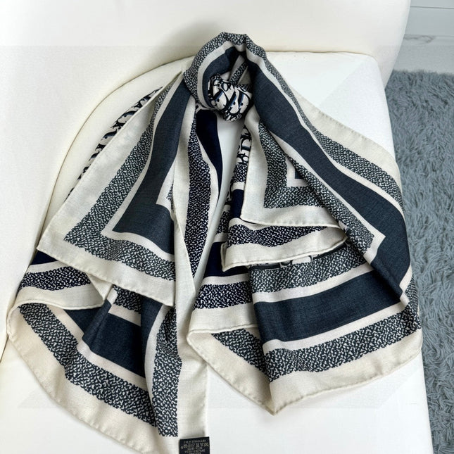 DIOR SCARF 140 CM IN CASHMERE-SILK BLEND 699256