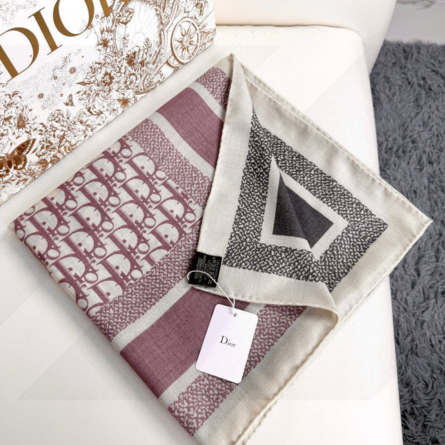 DIOR SCARF 140 CM IN CASHMERE-SILK BLEND 699256