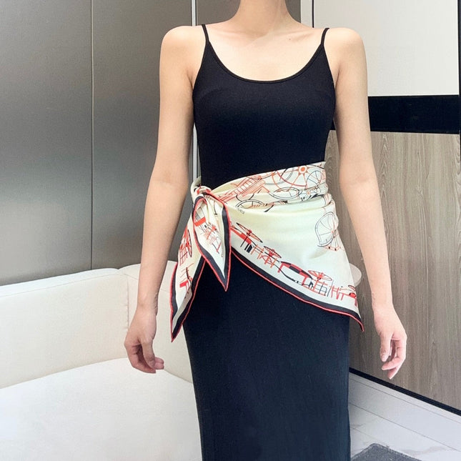 HERMES 25S SCARF 90 IN SILK 737176