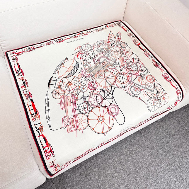 HERMES 25S SCARF 90 IN SILK 737176