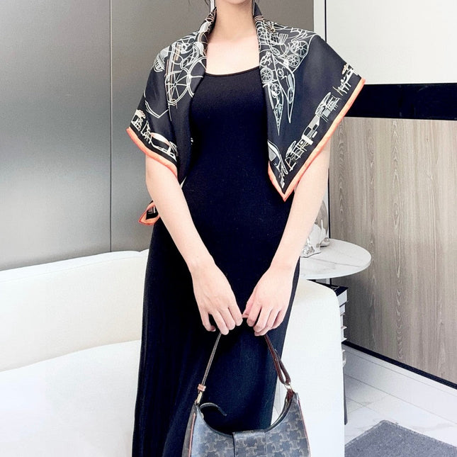 HERMES 25S SCARF 90 IN SILK 737177