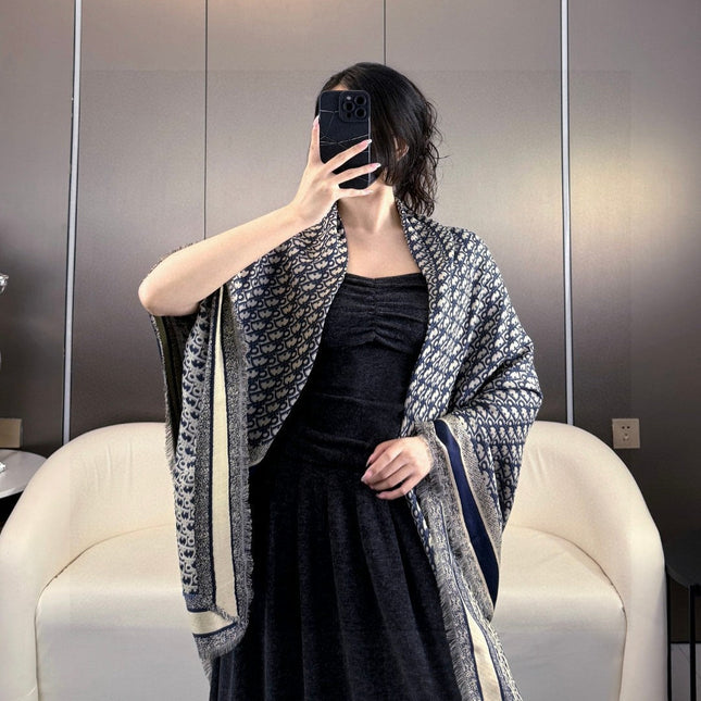 DIOR SCARF 140 CM IN SILK-WOOL BLEND 702040