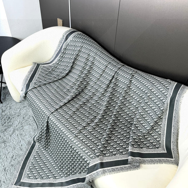 DIOR SCARF 140 CM IN SILK-WOOL BLEND 702041