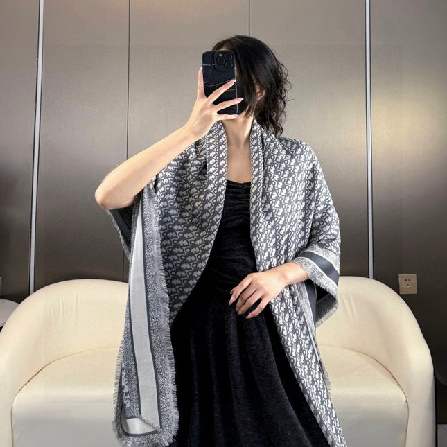 DIOR SCARF 140 CM IN SILK-WOOL BLEND 702041