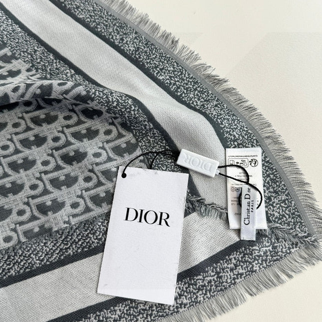 DIOR SCARF 140 CM IN SILK-WOOL BLEND 702041