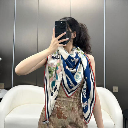HERMES 25S SCARF 140 IN SILK 732118