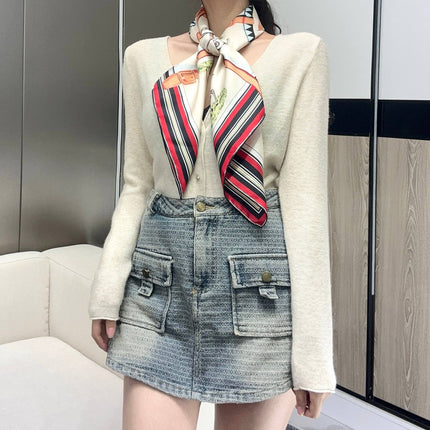 HERMES 25S SCARF 90 IN SILK TWILL 733929