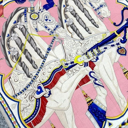 HERMES 25S SCARF 135 IN CASHMERE SILK 730648