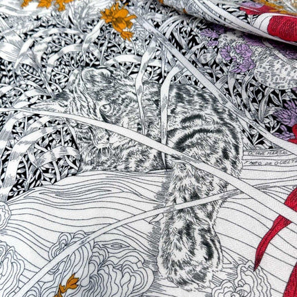 HERMES 25S SCARF 135 IN CASHMERE SILK 733938