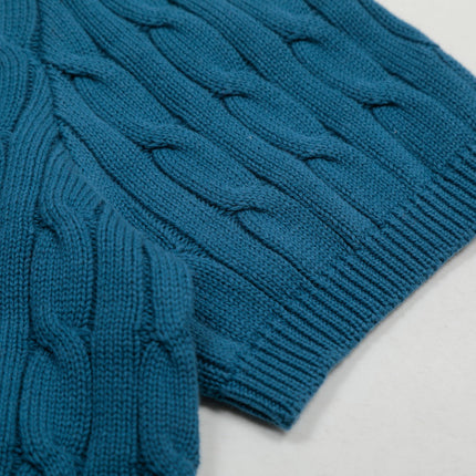 RALPH LAUREN SHORT-SLEEVE POLO KNIT SWEATER STYLE 432