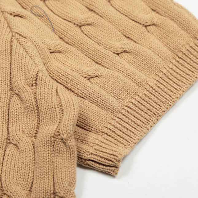 RALPH LAUREN SHORT-SLEEVE POLO KNIT SWEATER STYLE 433