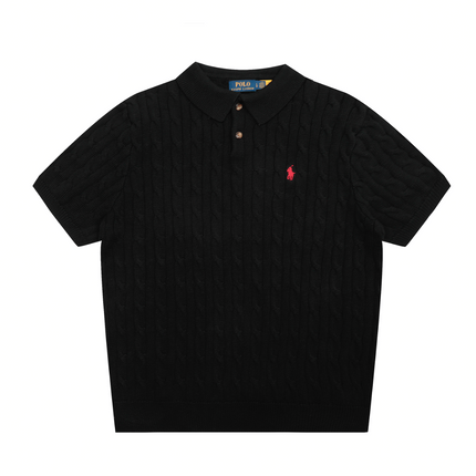 RALPH LAUREN SHORT-SLEEVE POLO KNIT SWEATER STYLE 434