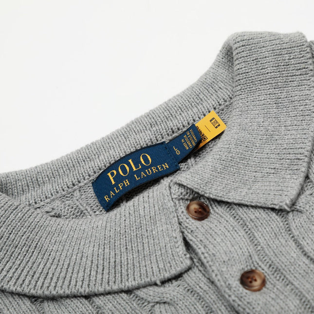 RALPH LAUREN SHORT-SLEEVE POLO KNIT SWEATER STYLE 435