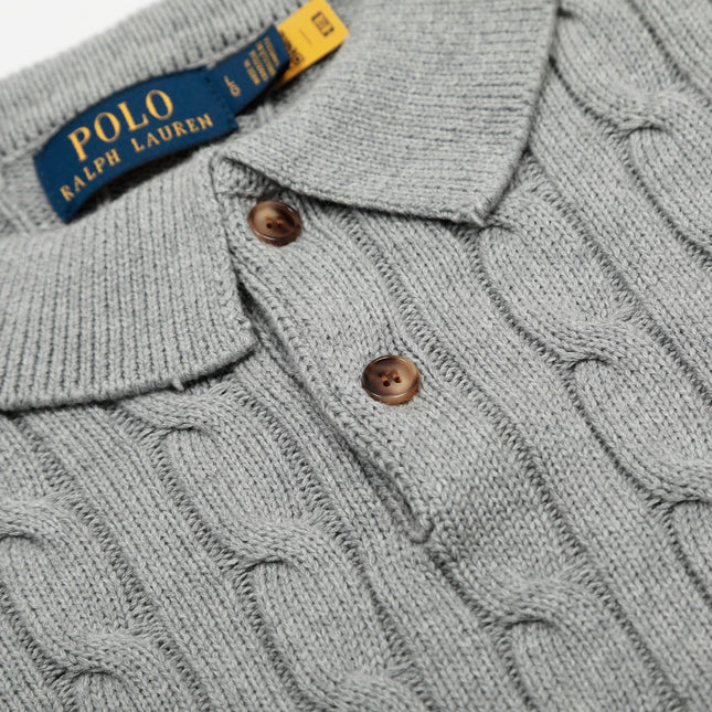RALPH LAUREN SHORT-SLEEVE POLO KNIT SWEATER STYLE 435