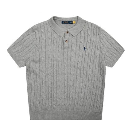 RALPH LAUREN SHORT-SLEEVE POLO KNIT SWEATER STYLE 435