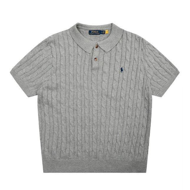 RALPH LAUREN SHORT-SLEEVE POLO KNIT SWEATER STYLE 435