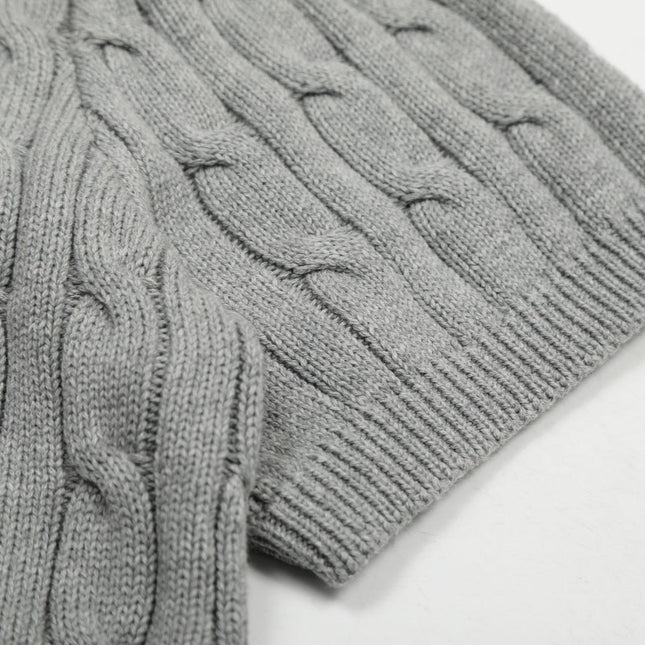 RALPH LAUREN SHORT-SLEEVE POLO KNIT SWEATER STYLE 435