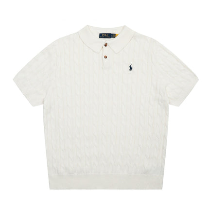 RALPH LAUREN SHORT-SLEEVE POLO KNIT SWEATER STYLE 436
