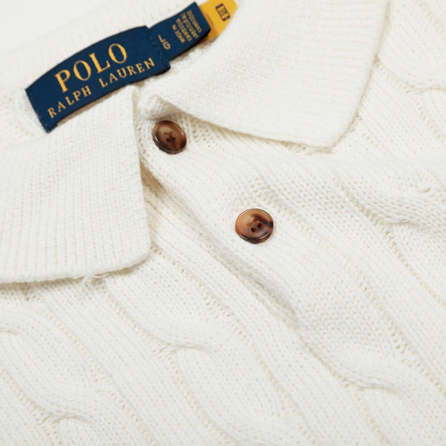 RALPH LAUREN SHORT-SLEEVE POLO KNIT SWEATER STYLE 436