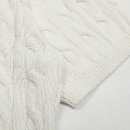 RALPH LAUREN SHORT-SLEEVE POLO KNIT SWEATER STYLE 436