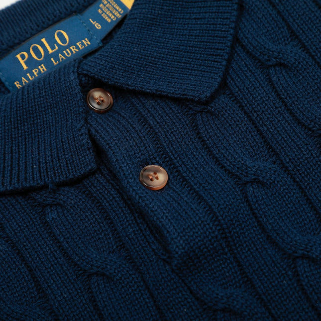 RALPH LAUREN SHORT-SLEEVE POLO KNIT SWEATER STYLE 437