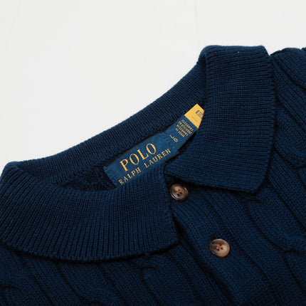 RALPH LAUREN SHORT-SLEEVE POLO KNIT SWEATER STYLE 437