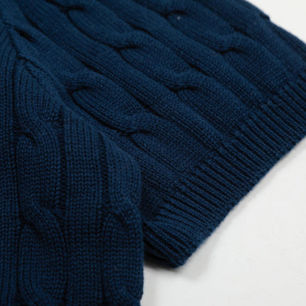 RALPH LAUREN SHORT-SLEEVE POLO KNIT SWEATER STYLE 437