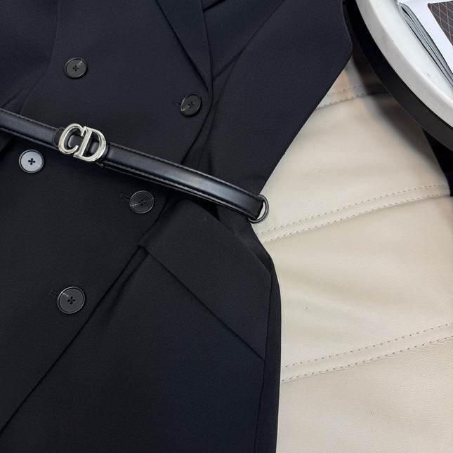 DIOR 25S TWO-PIECE V-NECK BLAZER DRESS 472