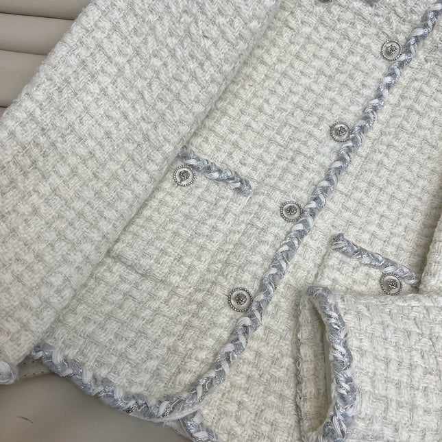 CHANEL 25S ROUND-NECK KNIT CARDIGAN 378