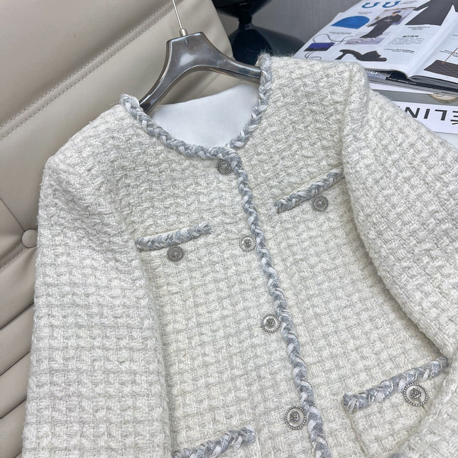 CHANEL 25S ROUND-NECK KNIT CARDIGAN 378