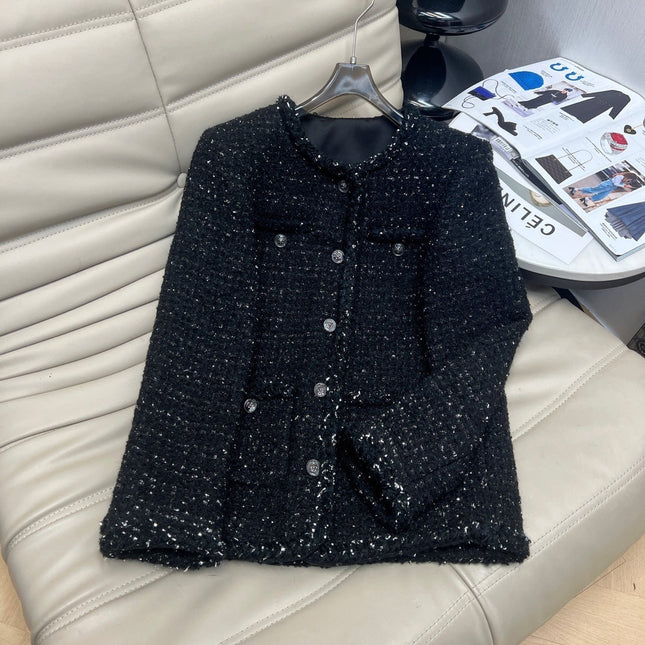 CHANEL 25S ROUND-NECK KNIT CARDIGAN 377