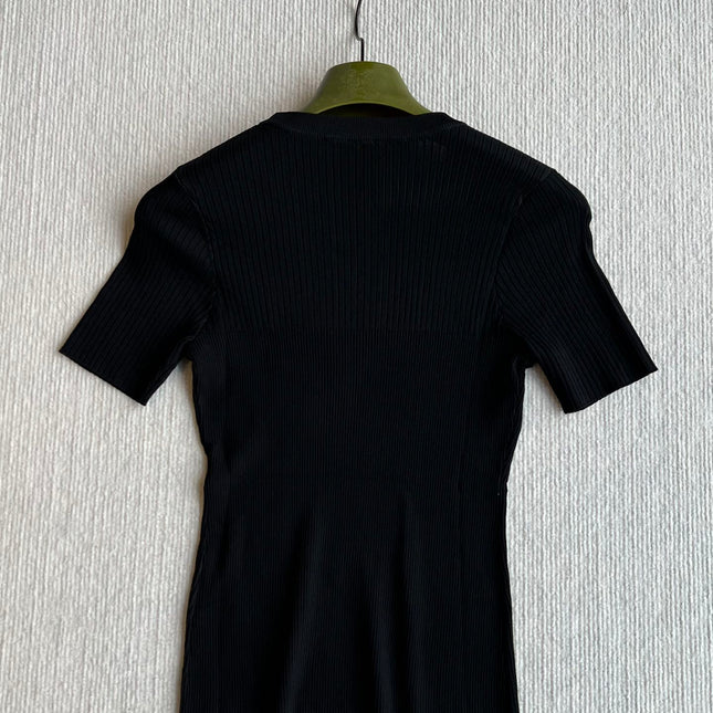 GUCCI SHORT-SLEEVE KNIT TOP 242809