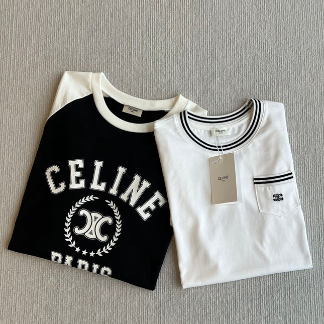 CELINE LONG SLEEVE PRINTED T-SHIRT 275643