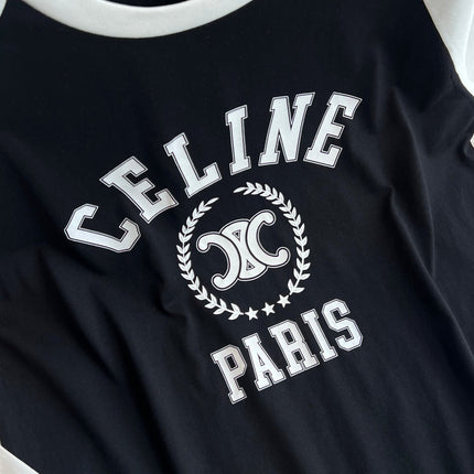 CELINE LONG SLEEVE PRINTED T-SHIRT 275643