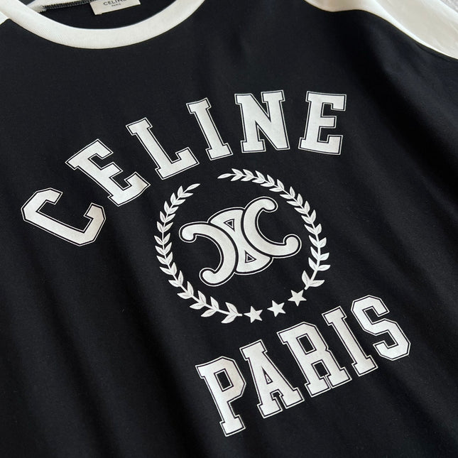 CELINE LONG SLEEVE PRINTED T-SHIRT 275643