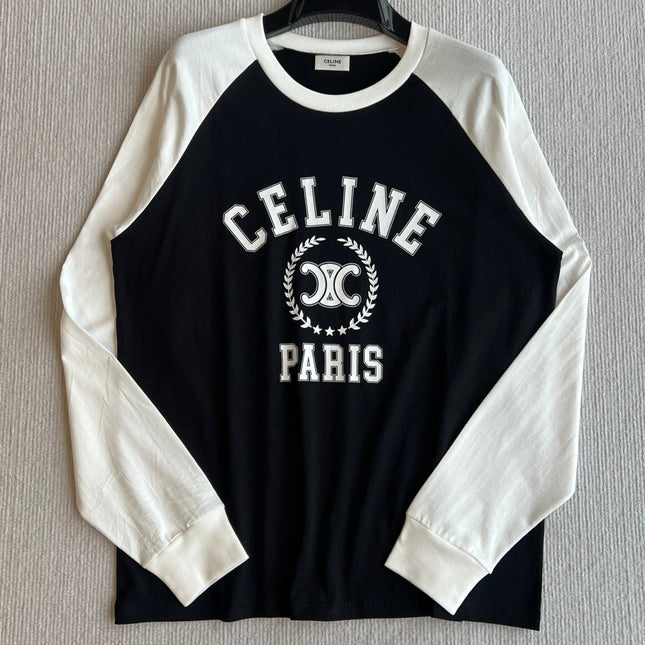 CELINE LONG SLEEVE PRINTED T-SHIRT 275643