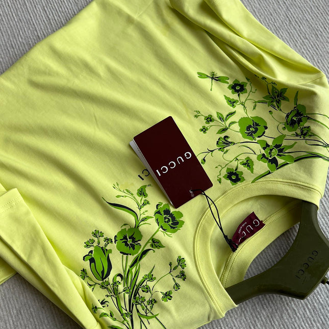 GUCCI SHORT SLEEVE LOGO PRINTED T-SHIRT 275722
