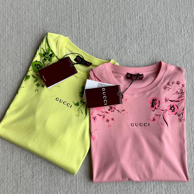 GUCCI SHORT SLEEVE LOGO PRINTED T-SHIRT 275722
