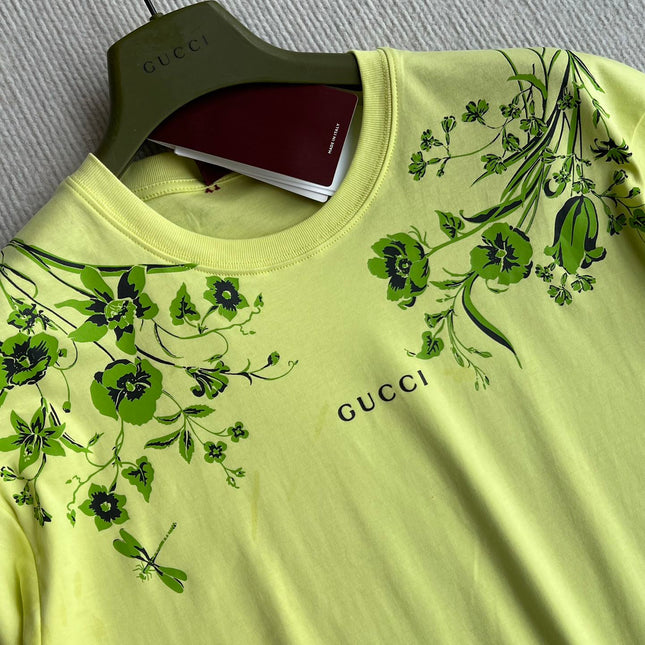 GUCCI SHORT SLEEVE LOGO PRINTED T-SHIRT 275722