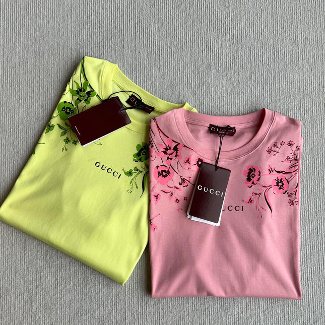 GUCCI SHORT SLEEVE LOGO PRINTED T-SHIRT 275723