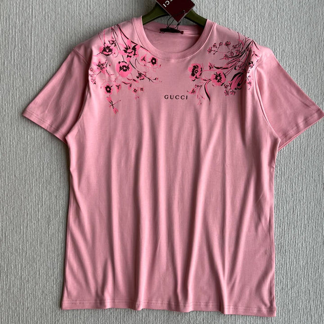 GUCCI SHORT SLEEVE LOGO PRINTED T-SHIRT 275723