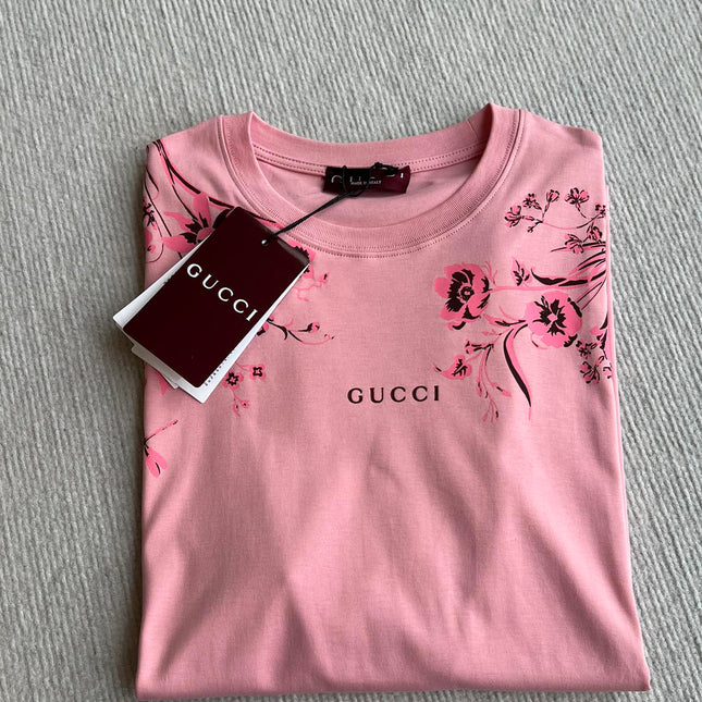 GUCCI SHORT SLEEVE LOGO PRINTED T-SHIRT 275723